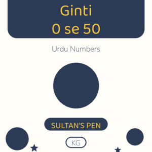 KG Urdu — Ginti 0 se 50